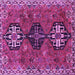 Square Persian Purple Traditional Rug, tr905pur