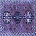 Square Persian Blue Traditional Rug, tr905blu