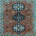 Square Persian Light Blue Traditional Rug, tr905lblu