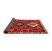 Sideview of Traditional Copper Red Pink Persian Rug, tr906