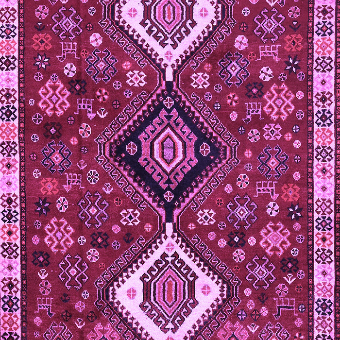 Machine Washable Persian Purple Traditional Area Rugs, wshtr906pur