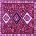 Square Persian Purple Traditional Rug, tr906pur