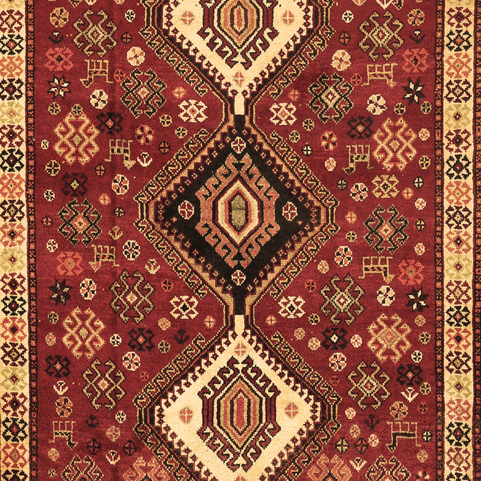 Machine Washable Persian Brown Traditional Rug, wshtr906brn