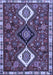 Machine Washable Persian Blue Traditional Rug, wshtr906blu