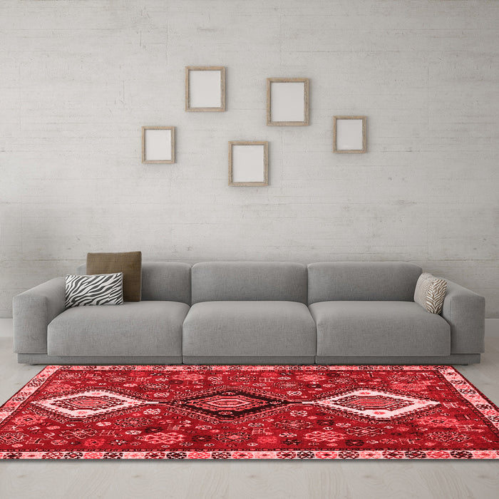 Traditional Red Washable Rugs