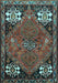 Persian Light Blue Traditional Rug, tr907lblu