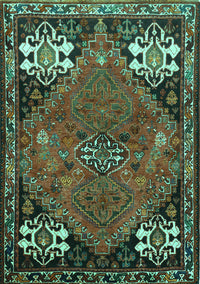 Persian Turquoise Traditional Rug, tr907turq