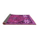 Sideview of Persian Purple Traditional Rug, tr907pur