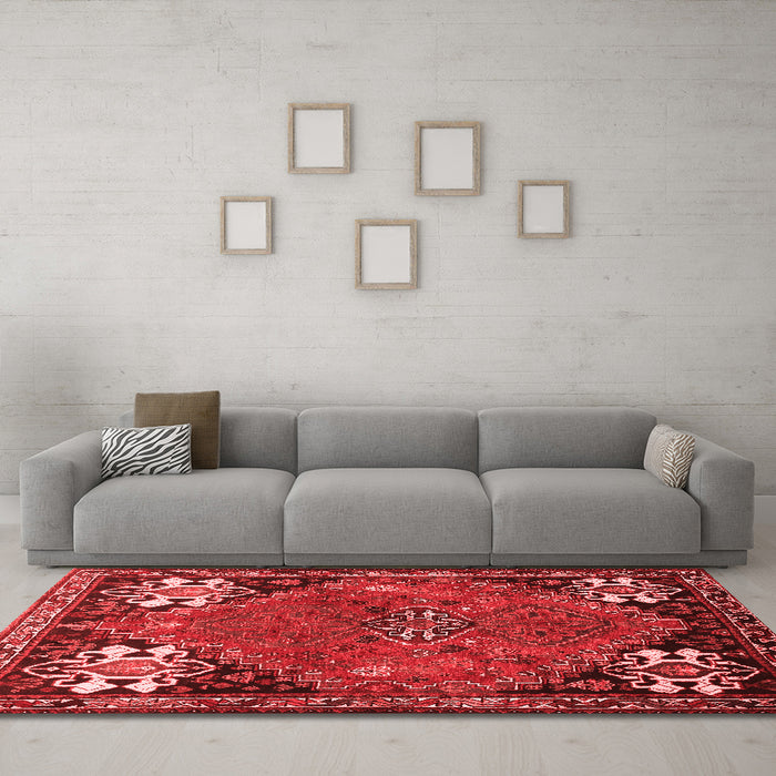 Traditional Red Washable Rugs