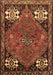 Machine Washable Persian Brown Traditional Rug, wshtr907brn