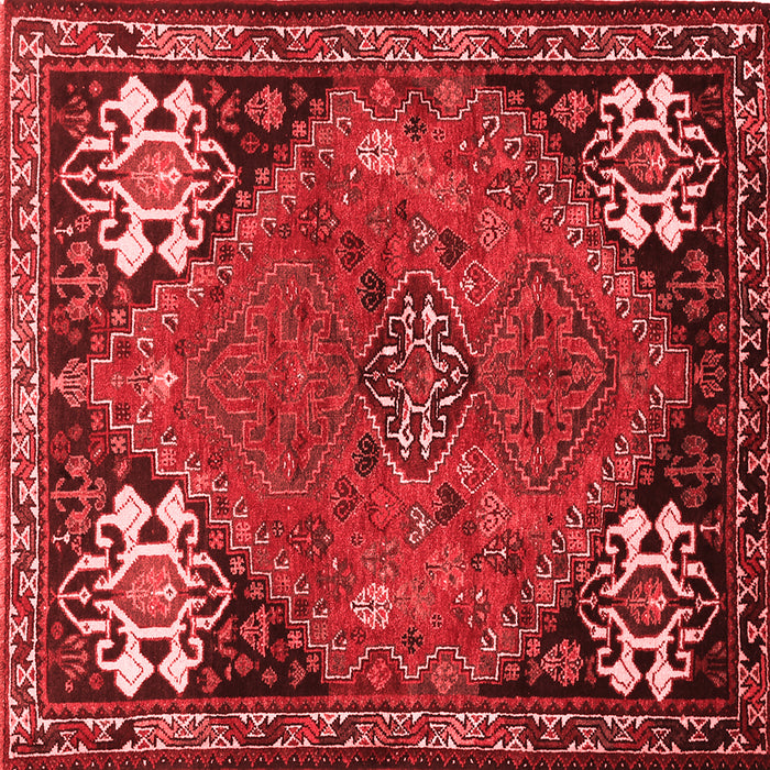 Machine Washable Persian Red Traditional Rug, wshtr907red