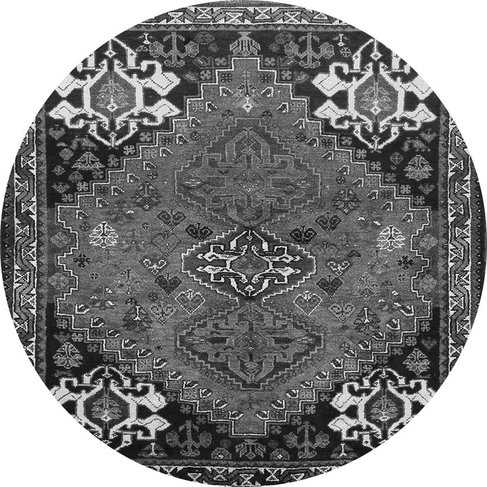 Square Persian Gray Traditional Rug, tr907gry