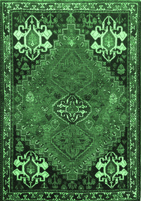 Persian Emerald Green Traditional Rug, tr907emgrn