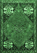 Persian Emerald Green Traditional Rug, tr907emgrn