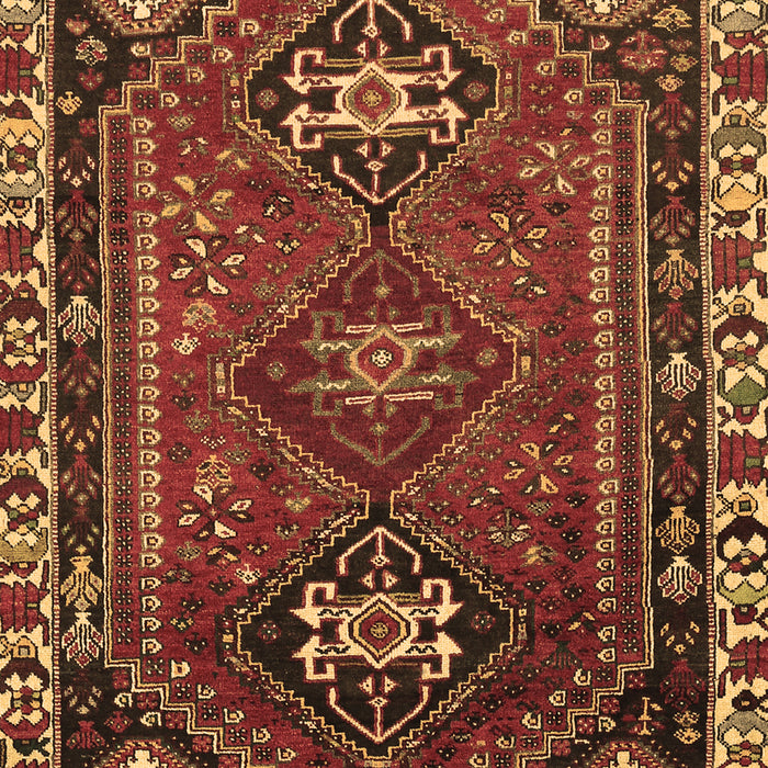 Machine Washable Persian Brown Traditional Rug, wshtr908brn