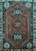 Machine Washable Persian Light Blue Traditional Rug, wshtr908lblu