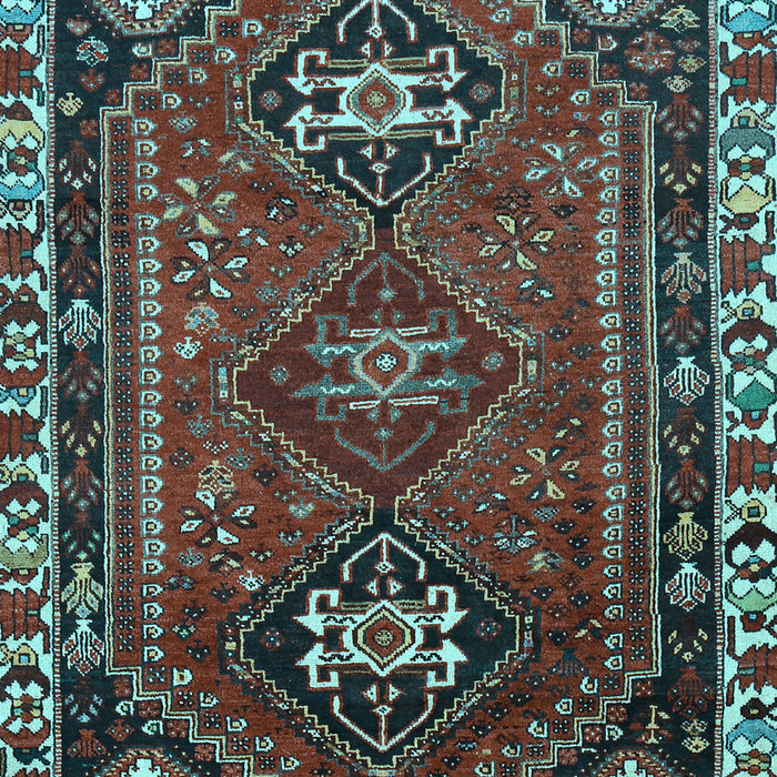 Machine Washable Persian Light Blue Traditional Rug, wshtr908lblu