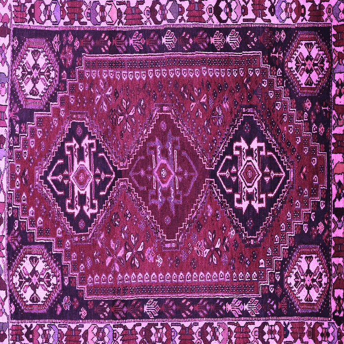 Square Persian Purple Traditional Rug, tr908pur