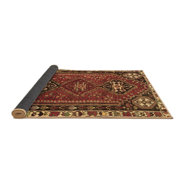 Sideview of Persian Brown Traditional Rug, tr908brn