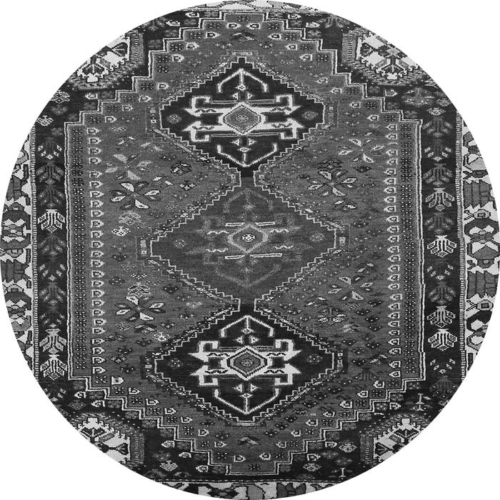 Machine Washable Persian Gray Traditional Rug, wshtr908gry