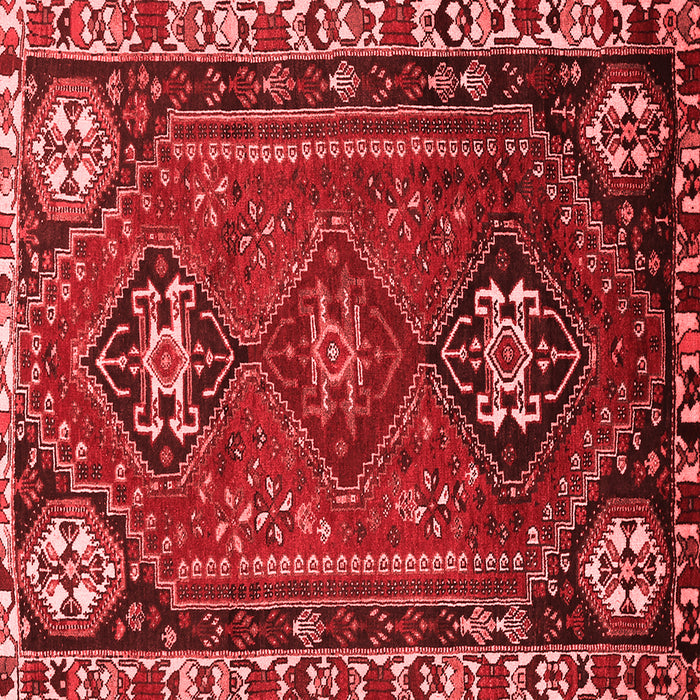Machine Washable Persian Red Traditional Rug, wshtr908red
