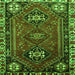 Serging Thickness of Persian Green Traditional Rug, tr908grn