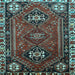 Square Persian Light Blue Traditional Rug, tr908lblu