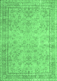 Persian Emerald Green Traditional Rug, tr909emgrn