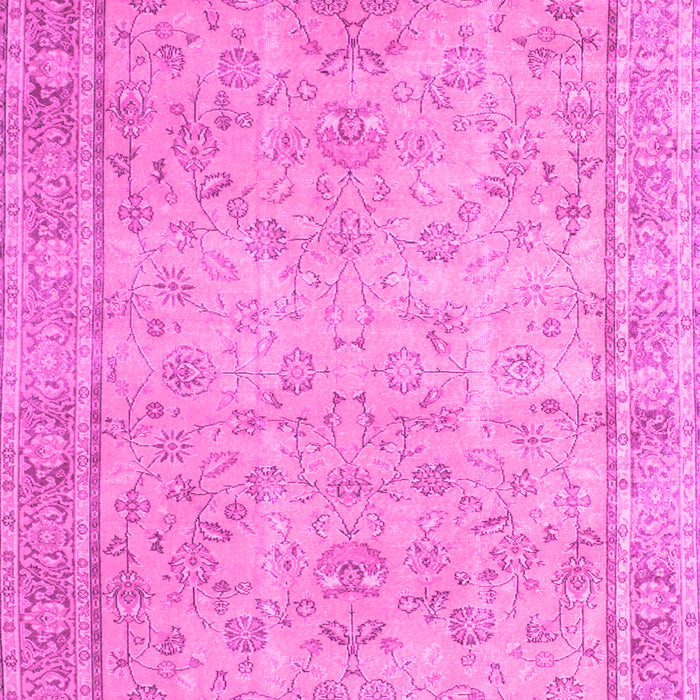 Machine Washable Persian Pink Traditional Rug, wshtr909pnk