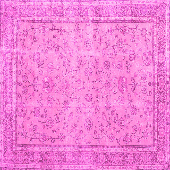 Square Persian Pink Traditional Rug, tr909pnk