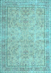 Persian Light Blue Traditional Rug, tr909lblu