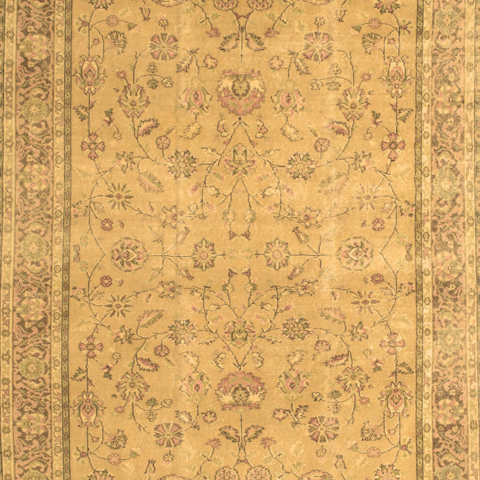 Machine Washable Persian Brown Traditional Rug, wshtr909brn