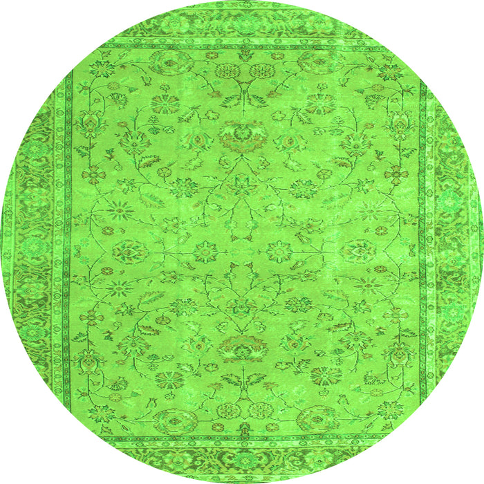 Machine Washable Persian Green Traditional Area Rugs, wshtr909grn