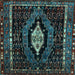 Square Persian Light Blue Traditional Rug, tr90lblu