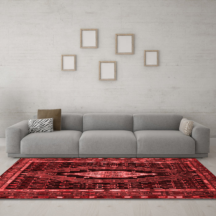 Traditional Red Washable Rugs