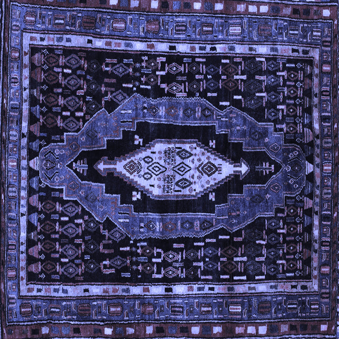 Square Persian Blue Traditional Rug, tr90blu