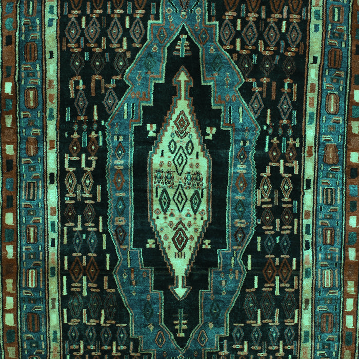 Machine Washable Persian Turquoise Traditional Area Rugs, wshtr90turq