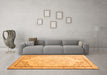 Machine Washable Persian Orange Traditional Area Rugs in a Living Room, wshtr910org