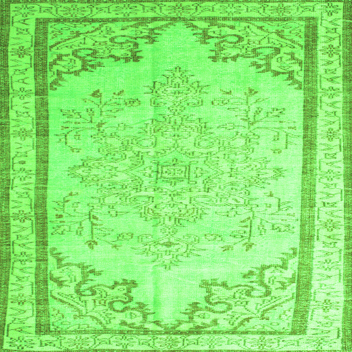 Serging Thickness of Persian Green Traditional Rug, tr910grn