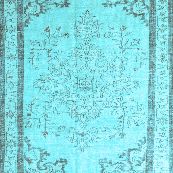 Machine Washable Persian Light Blue Traditional Rug, wshtr910lblu