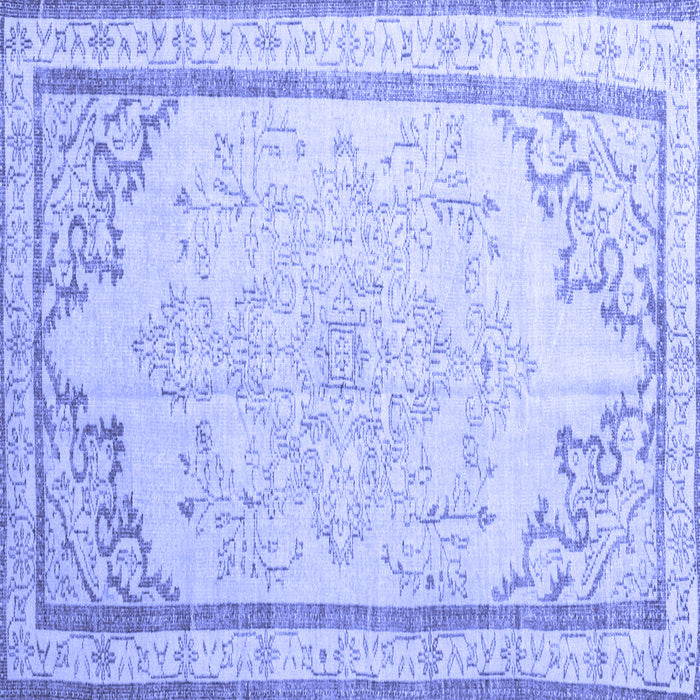 Square Persian Blue Traditional Rug, tr910blu