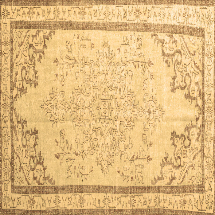 Square Persian Brown Traditional Rug, tr910brn