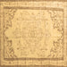 Square Persian Brown Traditional Rug, tr910brn