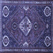 Square Persian Blue Traditional Rug, tr911blu