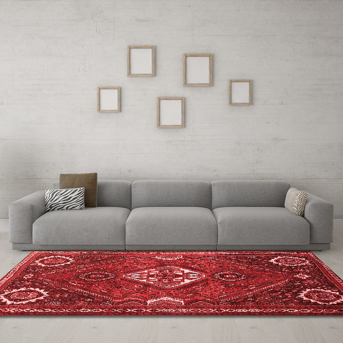 Traditional Red Washable Rugs