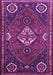 Machine Washable Persian Purple Traditional Area Rugs, wshtr911pur
