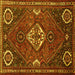 Square Persian Yellow Traditional Rug, tr911yw
