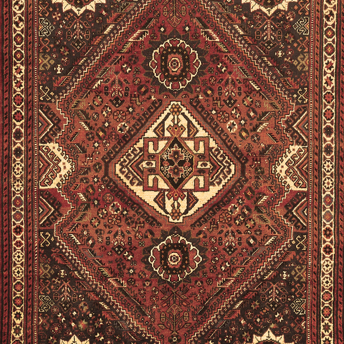 Machine Washable Persian Brown Traditional Rug, wshtr911brn