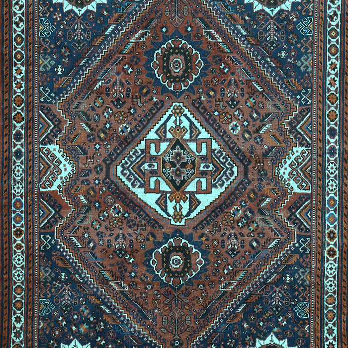 Machine Washable Persian Light Blue Traditional Rug, wshtr911lblu