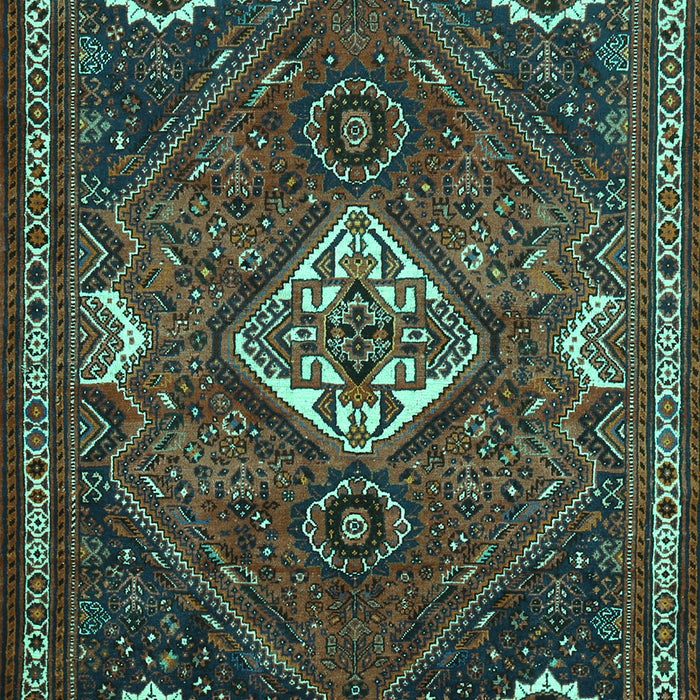 Machine Washable Persian Turquoise Traditional Area Rugs, wshtr911turq